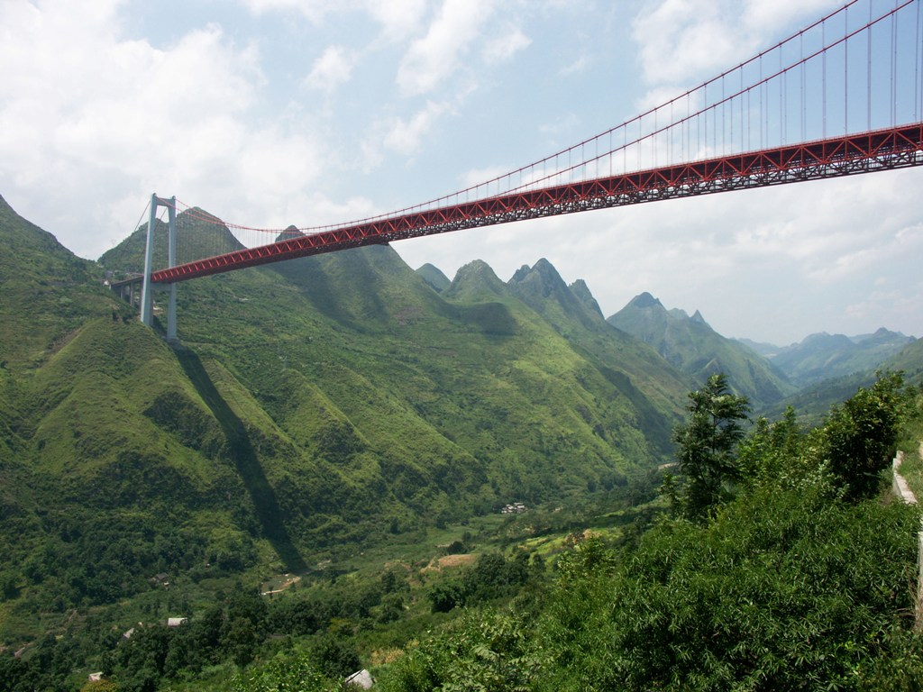 Baling River Bridge - Top Longest Suspension Bridges In The World