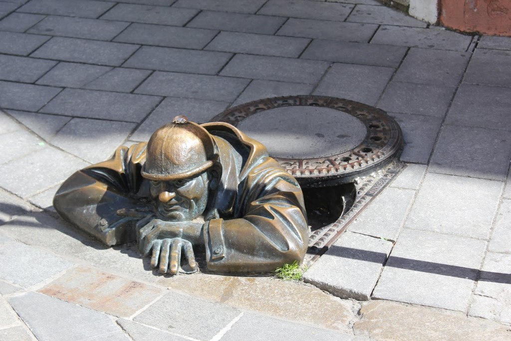 Man at Work, Bratislava - Quirky and Unique Sculptures from Across the World