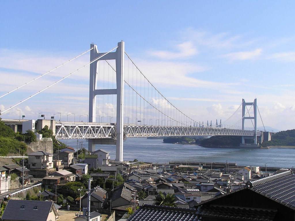 Second and Third Kurushima-Kaikyō Bridge - Top Longest Suspension Bridges In The World