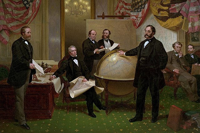 The signing of the Alaska Treaty of Cessation