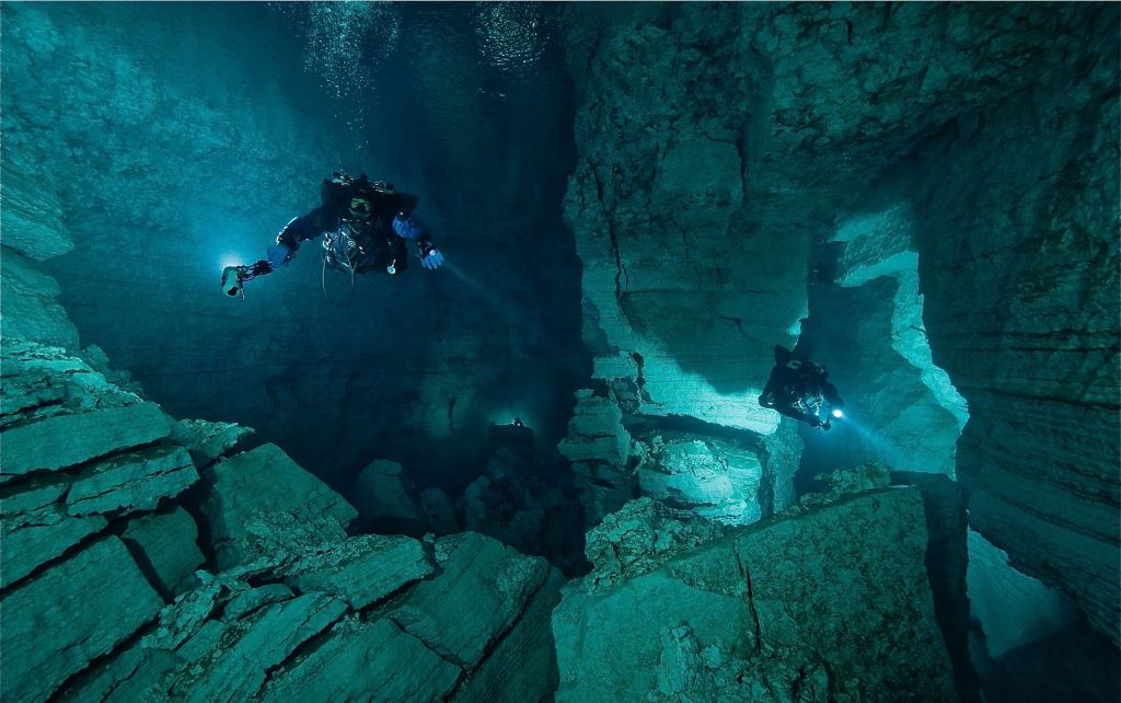 Interior Orda Cave in Russia