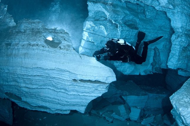 Orda Cave in Russia Interior