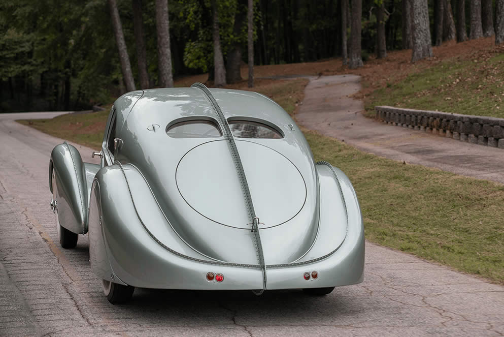 1935 Bugatti Type 57S Competition Coupe Aerolithe - Rear - The Weirdest And Most Bizarre Cars Ever Made